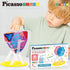 PicassoTiles Magnet Tile Building Blocks Ferris Wheel Amusement Kit, Compatible with Magnetic Tiles Construction Toy Set