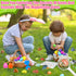 OCTERIC 24 Set Pcs Easter Basket Stuffers, Prefilled Easter Eggs with Gemstone Crystals Natural Crystal and Rock Stones