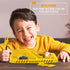 Set 3PC Dinneractive Dining For Kids - Yellow Firefighter Dinnerware - Fire Truck Utensils - Toddler Plates - Baby