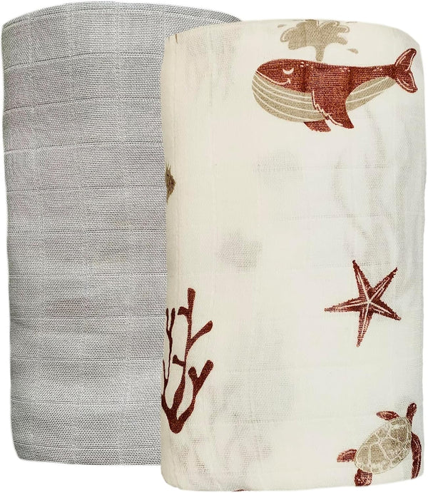 LEYL&ARI Muslin Swaddle Blanket | Receiving Blankets for Baby Boy Girl |