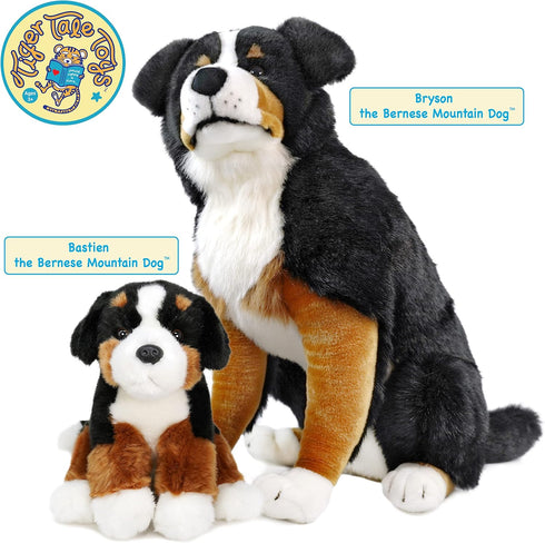 VIAHART Bastien The Bernese Mountain Dog, 13 Inch Stuffed Animal Plush by TigerHart Toys