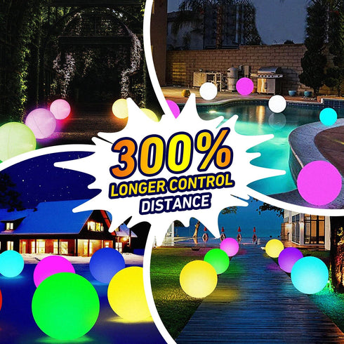 LED Beach Ball with Remote Control, 16 Colors Lights and 4 Light Modes, Pool Toys for Outdoor Beach Party Games