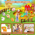 3-5, 4-8 GobiDex Magnetic Tiles with Farm Animals Building Blocks, STEM Sensory Toys for Indoor, Outdoor, and Travel