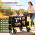 W2 W4 (1 Pack) Stroller Wagon Cargo Net and Organizer, Double-Layer with Extra Storage Space, Wagon Accessories