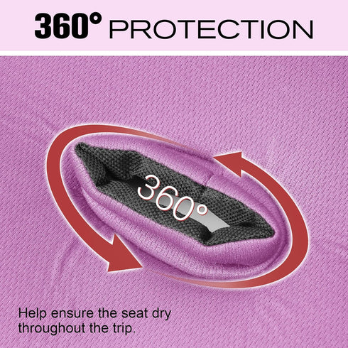 Ihaapsi 3D Material-360 2PCS) Baby Piddle Pad- Fully Waterproof Toddler Liner & Seat Protector Compatible with Car Seat