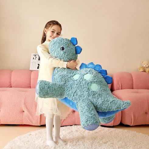 Giant Stegosaurus Stuffed Animal Plush Toy - 30" Large Dinosaur - Jumbo Cute Plushy Birthday Gift for Kids