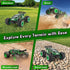 1:18 20KM/H, 2WD, 2.4GHz, 4-7 8-12, Remote Control Car, Rc Cars, All-Terrain RC Truck with LED Light, Rechargeable
