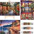 Small 150 Piece Jigsaw Puzzles for Adults - Vintage Streetscape Mini Oil Painting, 3 Pcs