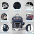 CESAILT Diaper Bag with Changing Station, Travel Diaper Bag Mosquito Net, Waterproof, Insulated Bottle Pockets