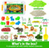 Playset Set 3 4 5 6 7 Carolart Jungle Sensory bin,Safari Animal Figures Toys,Wild Forest Sandbox,Desert Animals Play