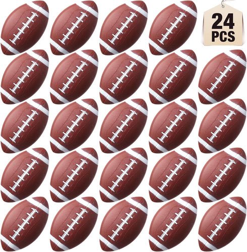 Libima 24 Pcs Mini Inflatable Footballs - 7 Inch Rubber Sports Balls for Boys Girls Outdoor & Indoor Games