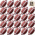 Libima 24 Pcs Mini Inflatable Footballs - 7 Inch Rubber Sports Balls for Boys Girls Outdoor & Indoor Games