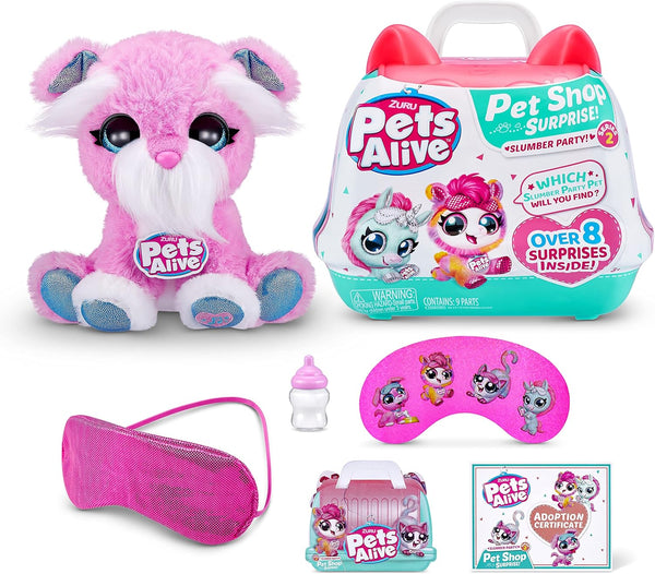 Pets Alive Pet Shop Surprise Toys by ZURU - Interactive Toys with Electronic 'Speak & Repeat', Animal Playset