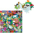 1000 eeBoo: Piece and Love Sloths Piece Square Adult Jigsaw Puzzle, Puzzle for Adults and Families, Glossy, Sturdy