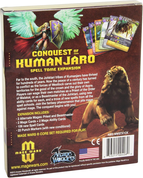 Mage Wars Conquest of Kumanjaro Board Game - Strategy and Adventure