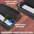 CASEMATIX Card Case Holder for Trading Cards - 1000 Card Game Case with 5 Removable Dividers and Shoulder Strap