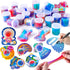 30 JOYIN PCS Valentine Day Gift Cards with Galaxy Slime Stress Relief Fidget Toy for Kids Party Favor, Classroom