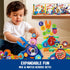 Set, 3-8 Motorized Spinning Gear Building Toys for Kids, Space Rocket STEM Construction Educational Interlocking