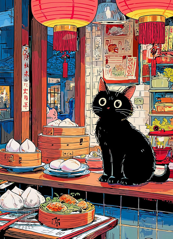 Bao & Whiskers - 1000 Piece Jigsaw Puzzle for Adults | Whimsical