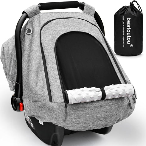 beatoutou Baby Car Seat Cover,Patented Waterproof Baby Carseat Cover for Boys &