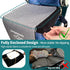 NNOODUST Toddler Airplane Bed for Toddler with Tray Cover Can Turn into Bag, Toddler Airplane Seat Extender for Kids