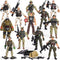 Army Toys Playset with 12 Realistic Army Men Action Figures and Accessories, Military Toy Soldiers for Boys and Girls