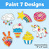 Creativity for Kids Easy Sparkle Window Art Kit, Paint and Decorate 7 DIY Suncatchers for Kids Ages 6-8+