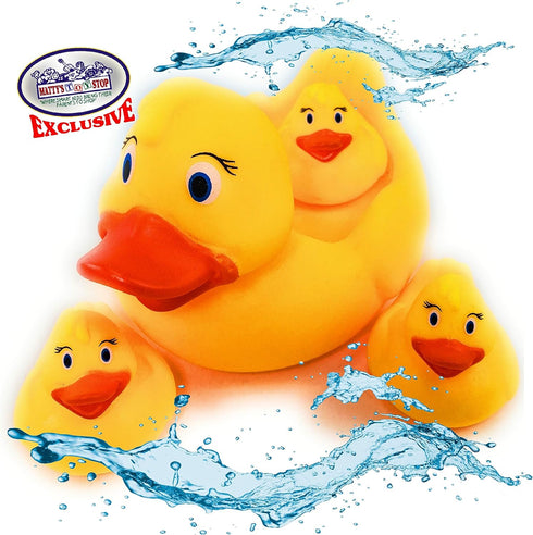 119pcs Set Mtty's Toy Stop Ultimate Bath Toys Featuring Giant Rubber Duck, Bath Stickers, Mirrors, Crayons, Sponge