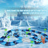 Track Car Toys, 269 PCS Racing Tracks Playset with 2 Cool Race Cars, Frozen World Race Road for Toddlers