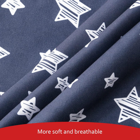 Set 4 Pack Bassinet Sheets for Baby Boy, Universal Fit for Oval, Hourglass and Rectangular Mattress, Navy