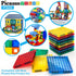 PicassoTiles 259pcs Magnetic Brick Tile Building Block Combo Set, Compatible with Other Tiles for Ages 3+