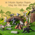 15PCS Set Toymany Monkey Primates Figurines, Plastic Jungle Animals Included Tree Monkey Ape Tree Chimpanzee Gorilla