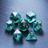 Ocean Moss DND Dice Set: Unique Aquamarine Resin Polyhedral Dice for D&D and Pathfinder