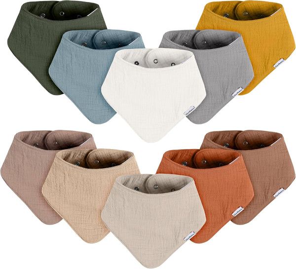 Gerber Baby Muslin Bandana Bibs