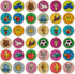 Cottify 2-Pack Wooden Memory Matching Game for Toddlers, Durable Memory Game for Kids 3-5 Years, 72 Cards