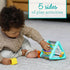 Infantino Activity Triangle & Shape Sorter with 4 Shapes, Bendy Bars, Maze Tracks for Infants & Toddlers 6M+