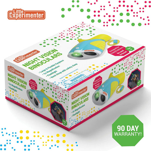 Night Vision Binoculars for Kids & Toddlers - Outdoor Exploration Toys, Binocular + Flash Light, Educational STEM Gifts
