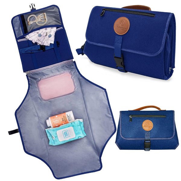 Portable Changing Pad for Baby - Diaper Changing Pad Portable - Waterproof,