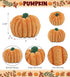 DolliBu 3 Inch Small Pumpkin Plush - Spooky Plush Toy for Halloween Decor, Party Favor, Thanksgiving