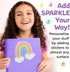 6+) Creativity for Kids Bubble Gem Super Sticker: Rainbow, Diamond Art Kits for Kids, Mini Craft Kit and Spring Crafts