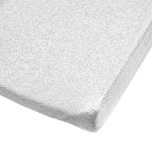 HonestBaby Organic Cotton Changing Pad Cover - Light Gray Heather