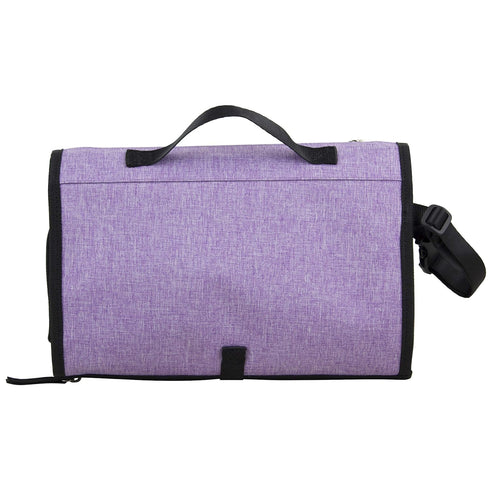 BODHI Baby Portable Water Resistant Diaper Changing Pad & Diaper Changing Kit Travel Bag Baby Station On The Go, Purple