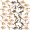 36 PCS Dinosaur Fossil Skeletons, Assorted Figures Dino Bones for Science Play, Party Favor Decorations