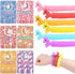 Gocozer 30-Pack Valentine's Day Cards with Stretchy String Toys Unicorn Noodles &