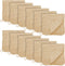 12 Pack Muslin Burp Cloths - Large 20" x 10", Ultra Absorbent 100% Cotton Baby Burp Rags for Boys & Girls, Brown