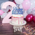 Blue Glitter Happy Birthday Cake Topper, Birthday Sign Cake Topper for Adults, Children, Teenagers, Anniversary Party