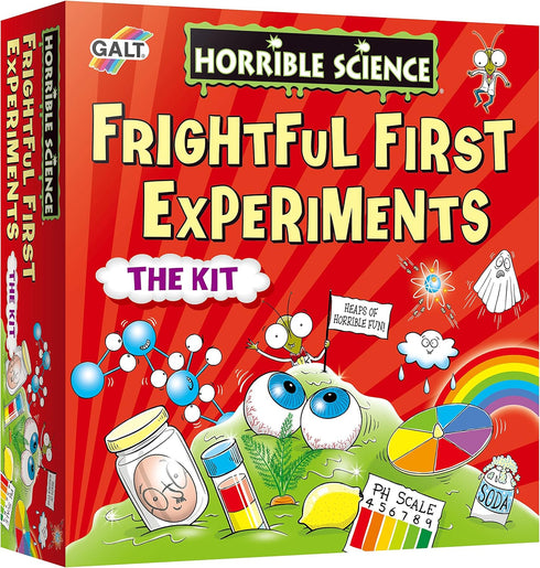 Galt Toys Horrible Science Frightful First Experiments, Fun Science Kit for Kids, 18 Experiments for Ages 6+