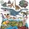 Oriate Dinosaur Toys w/Large Play Mat, Realistic Mosasaurus Figures Plastic Toys for