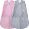 BSTOPPT Fleece Newborn Sleep Sack Baby Swaddle,3-Way Adjustable Wearable Blanket,2 Pack Fleece