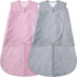 BSTOPPT Fleece Newborn Sleep Sack Baby Swaddle,3-Way Adjustable Wearable Blanket,2 Pack Fleece